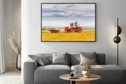 Plakat: Traktor na polu