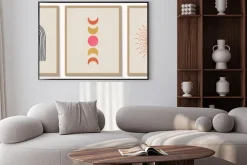 Plakat: Trendy contemporary set of abstract geometric minimalist composition