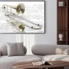 Plakat: Trombón r trompeta sobre partituras 2