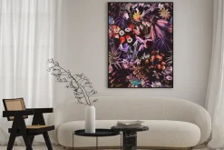 Plakat: Tropikalne kwiaty i liście