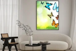 Plakat: Tropikalne motyle w ogrodzie