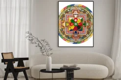 Plakat: Tybetański mandala