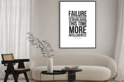 Plakat: Typografia z hasłem motywacyjnym henry ford