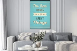 Plakat: Typograficzny tło z cytatem