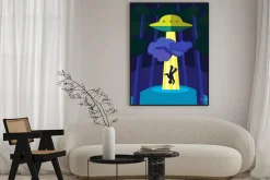 Plakat: Ufo porywa osobę