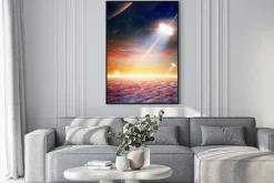 Plakat: Ufo w przestrzeni powietrznej