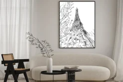 Plakat: Ulica w paryżu - ilustracja