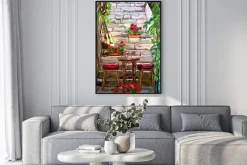 Plakat: Ulica w rzymie - ilustracji