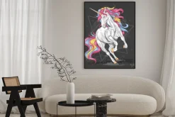 Plakat: Unicorn run fullcolour vector