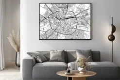 Plakat: Urban vector city map of eindhoven, the netherlands