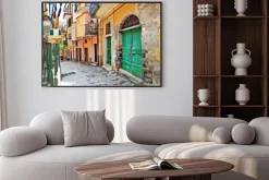 Plakat: Uroczą śródziemnomorską ulice, cinque terre, włochy