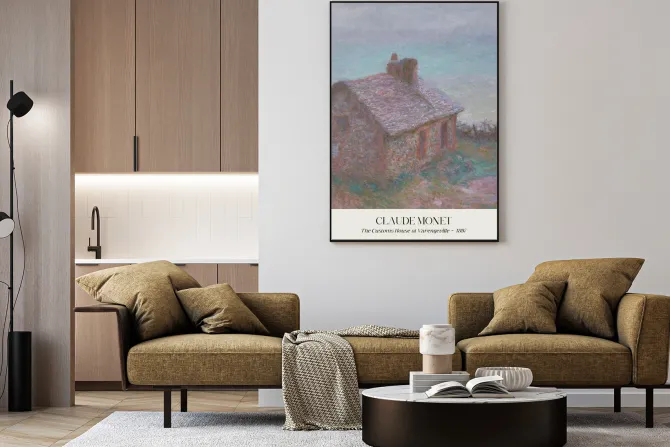 Plakat: Urząd celny w varengeville reprodukcja claude monet