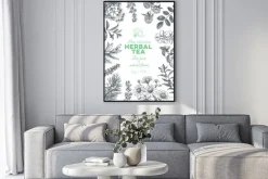 Plakat: Vector hand drawn tea herb illustration.
