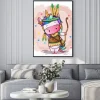Plakat: Vector hand drawn illustration of a cute unicorn