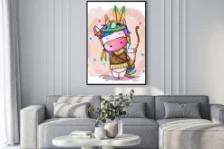 Plakat: Vector hand drawn illustration of a cute unicorn