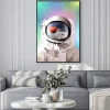 Plakat: Vector illustration of a portrait of an astronaut in a spacesuit