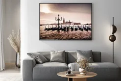 Plakat: Venise gondole romantyczna amour amoureux lagune