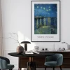 Plakat: Vincent van gogh gwiaździsta noc nad rodanem