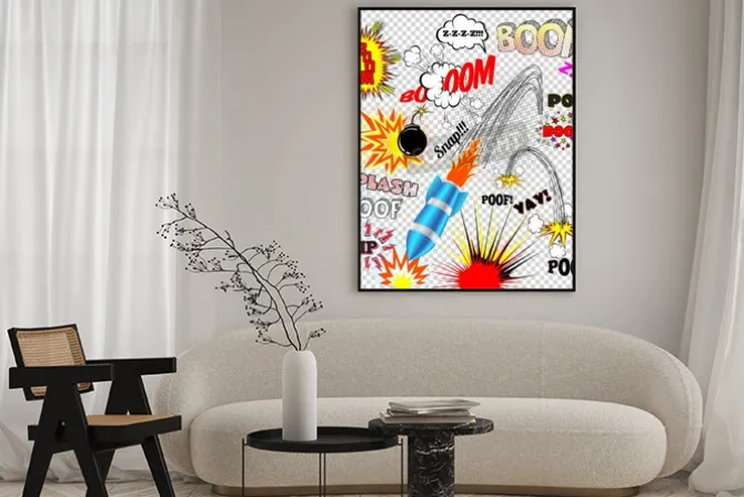 Plakat: Vintage comic book sounds.