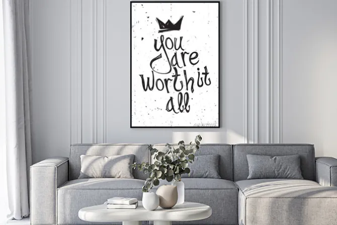 Plakat: Vintage grunge cytat motywacyjny plakat, doodles, kulas, cro