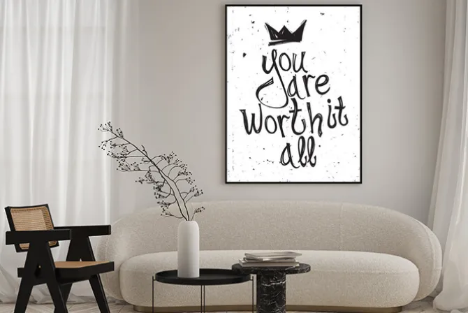 Plakat: Vintage grunge cytat motywacyjny plakat, doodles, kulas, cro