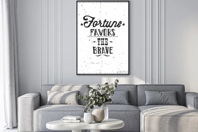 Plakat: Vintage grunge cytat motywacyjny plakat, doodles, kulas, kropka