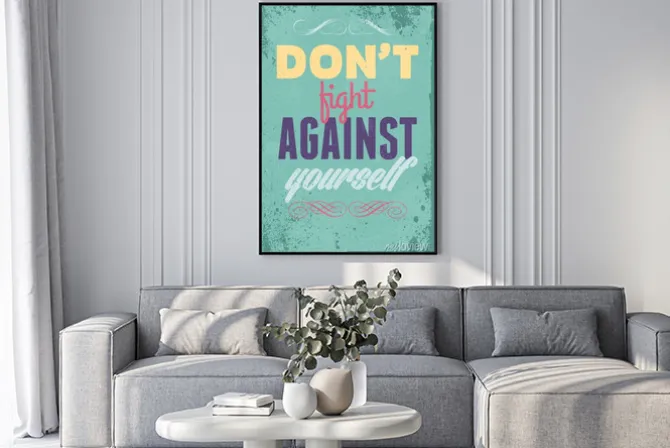 Plakat: Vintage ilustracja typografia wektor grunge efektów. może być