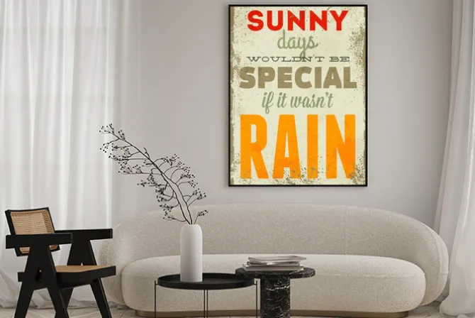 Plakat: Vintage ilustracja typografia wektor grunge efektów.