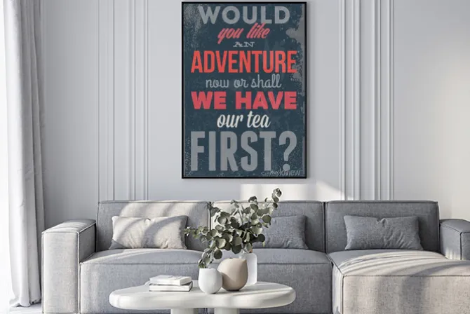 Plakat: Vintage ilustracja typografia wektor grunge efektów. może być