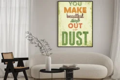 Plakat: Vintage ilustracja typografia wektor grunge efektów. może być