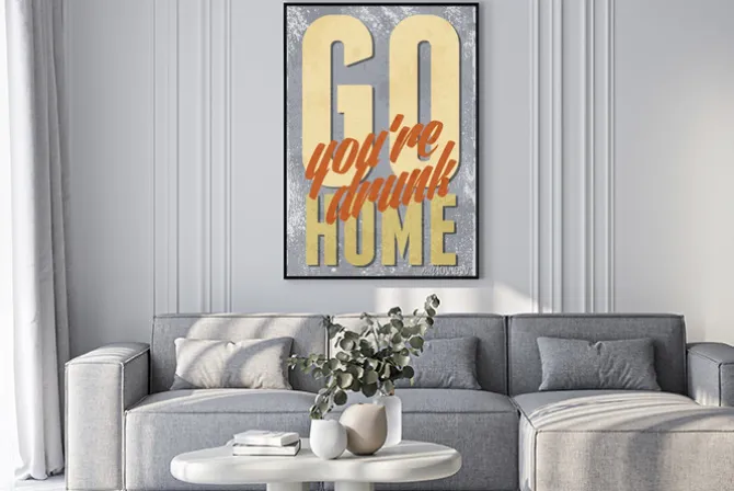 Plakat: Vintage ilustracja typografia wektor grunge efektów. może być