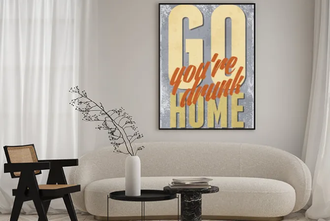 Plakat: Vintage ilustracja typografia wektor grunge efektów. może być