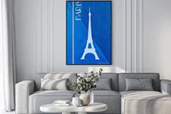 Plakat: Vintage paris pocztowe - kaligrafia - ręcznie literami design