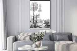 Plakat: W stylu vintage egzotyczne rośliny