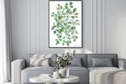 Plakat: Watercolor banner background with hand painted silver dollar