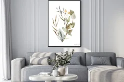 Plakat: Watercolor hand painted composition - arrangement, bouquet. soft