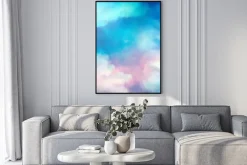 Plakat: Watercolor sky painting vector background