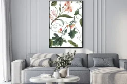 Plakat: Watercolor tropical seamless pattern