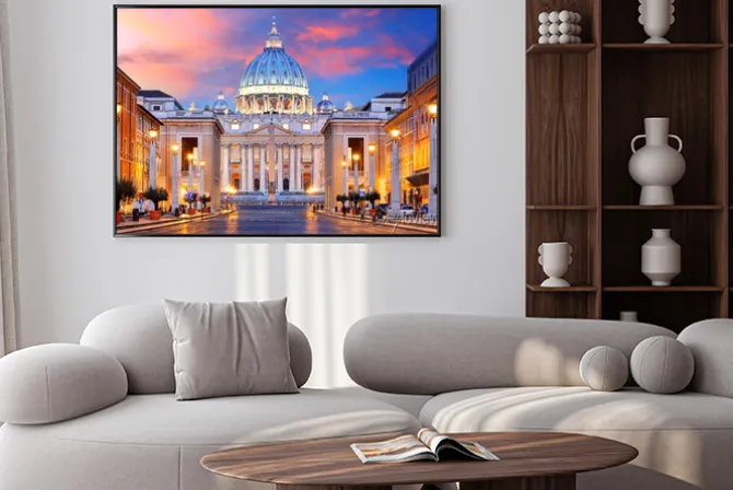 Plakat: Watykan o zachodzie słońca