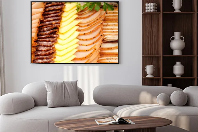 Plakat: Wędliny z serem