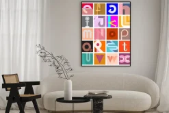 Plakat: Wektor streszczenie czcionki