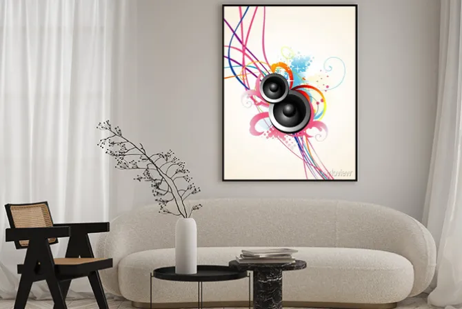 Plakat: Wektor sztuki głośników