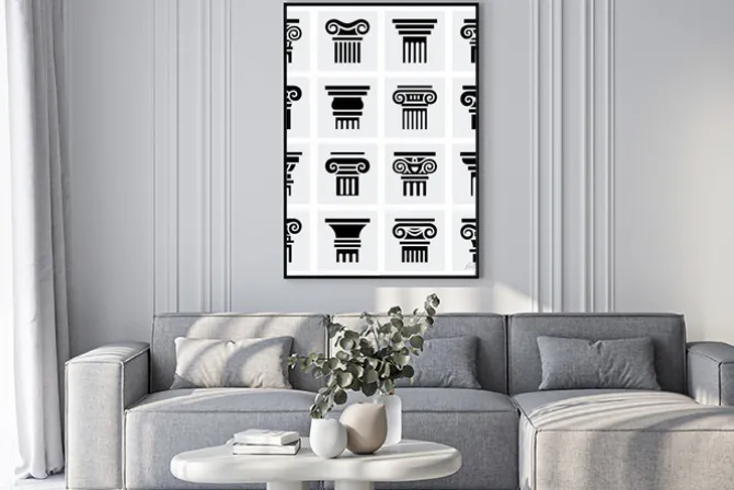 Plakat: Wektor zestaw ikon kolumna