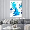 Plakat: Wektorowa mapa administracyjna uk