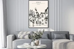 Plakat: Wenecja europa rocznik ręcznie rysowane pocztówki