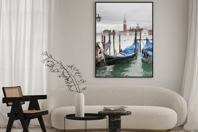 Plakat: Wenecja w pochmurny dzień