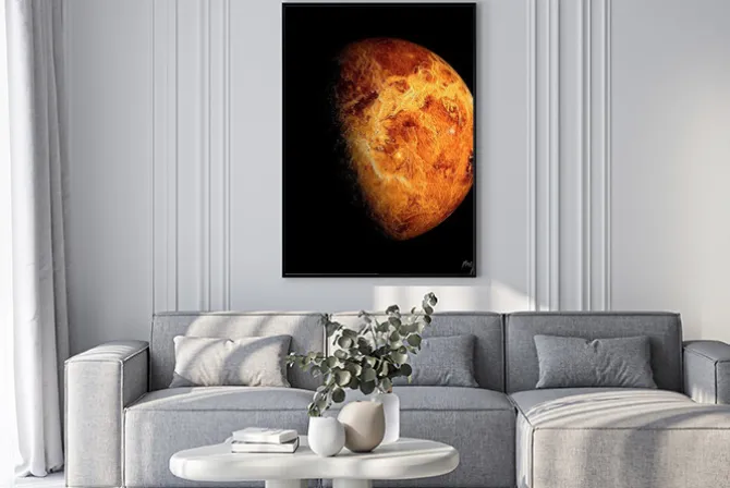 Plakat: Wenus w dużym zbliżeniu