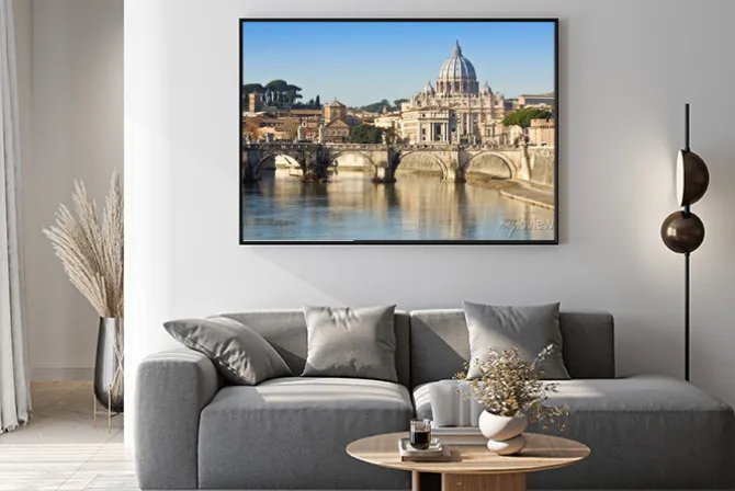 Plakat: Widok na bazylikę świętego piotra