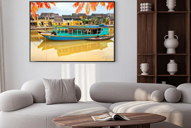 Plakat: Widok na starym mieście hoi an. wietnam