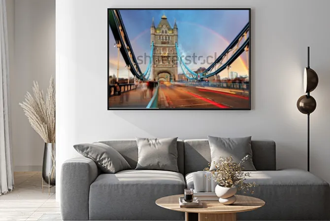 Plakat: Widok na tower bridge w londynie
